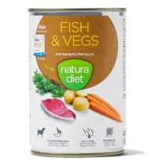 NATURA DIET perro adulto pate pescado y vegetales lata 400 gr