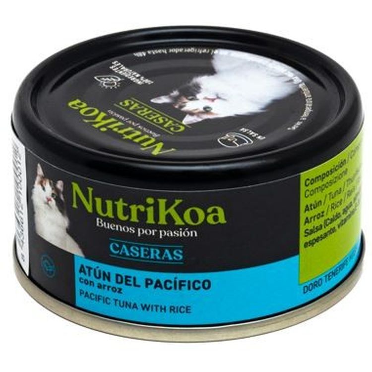 NUTRIKOA gato adulto casera atun y arroz lata 70 gr