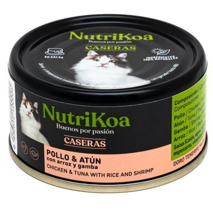 NUTRIKOA gato adulto casera gambas lata 70 gr