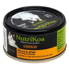 NUTRIKOA gato adulto casera salmon lata 70 gr