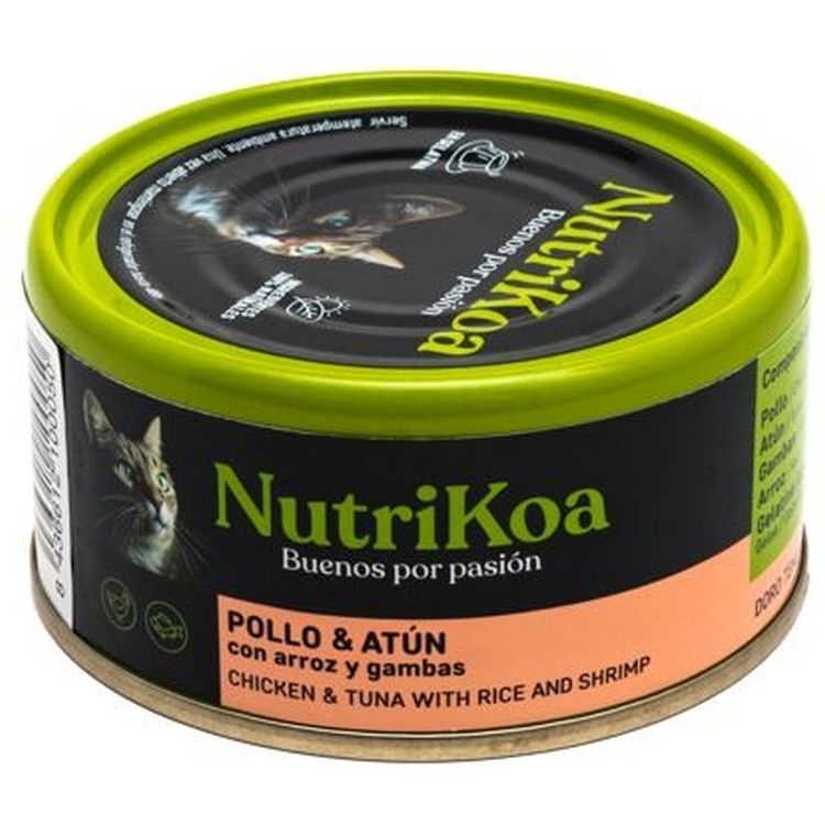 NUTRIKOA gato adulto clasica gambas lata 170 gr