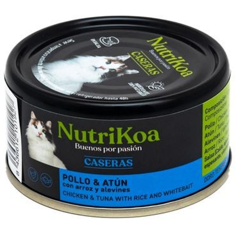 NUTRIKOA gato adulto casera alevines lata 70 gr