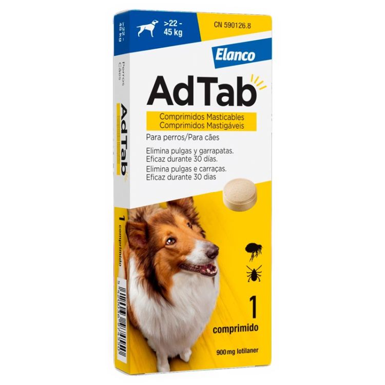 ADTAB perro comprimido 900 mg 22-45 kg