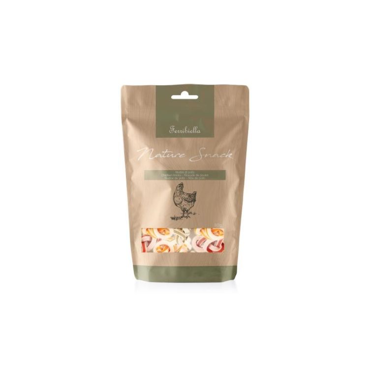 FERRIBIELLA perro snack nudos de pollo 80 gr