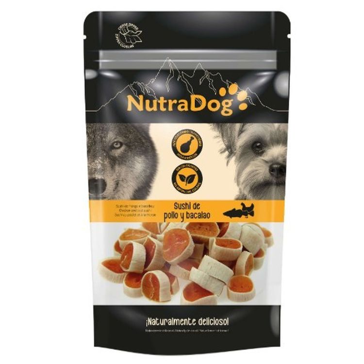 ICA Nutradog perro snack sushi pollo y bacalao