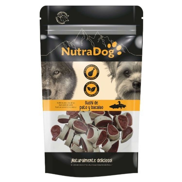 ICA Nutradog perro snack sushi pato y bacalao