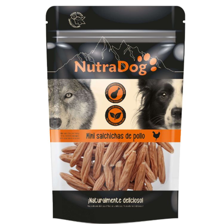 ICA Nutradog perro snack mini salchichas pollo