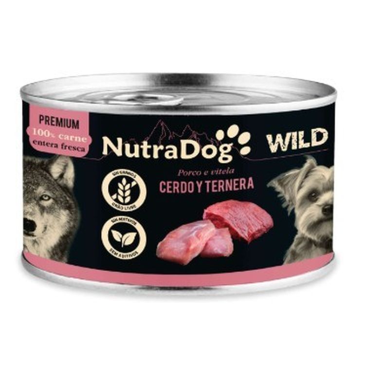 ICA Nutradog perro adulto cerdo ternera premium lata