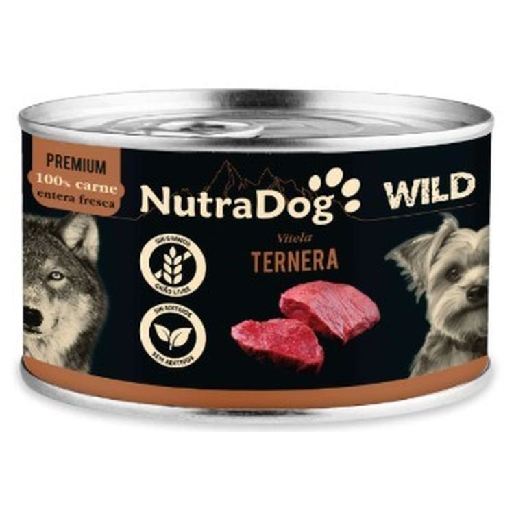 ICA Nutradog perro adulto ternera premium lata