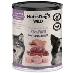ICA Nutradog perro adulto Wild gourmet pavo ternera cerdo lata