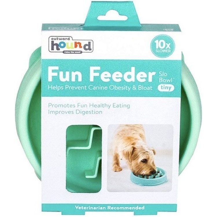 OUTWARD HOUND comedero Slow verde Menta