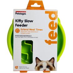 OUTWARD HOUND comedero Slow gato verde S