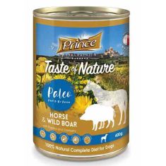 PRINCE perro adulto caballo jabali arandano lata 400gr
