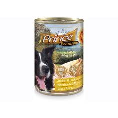 PRINCE perro adulto pollo pato mandarina lata 400 gr