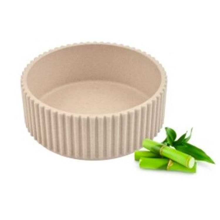 NAYECO perro comedero bambu Cupcake beige