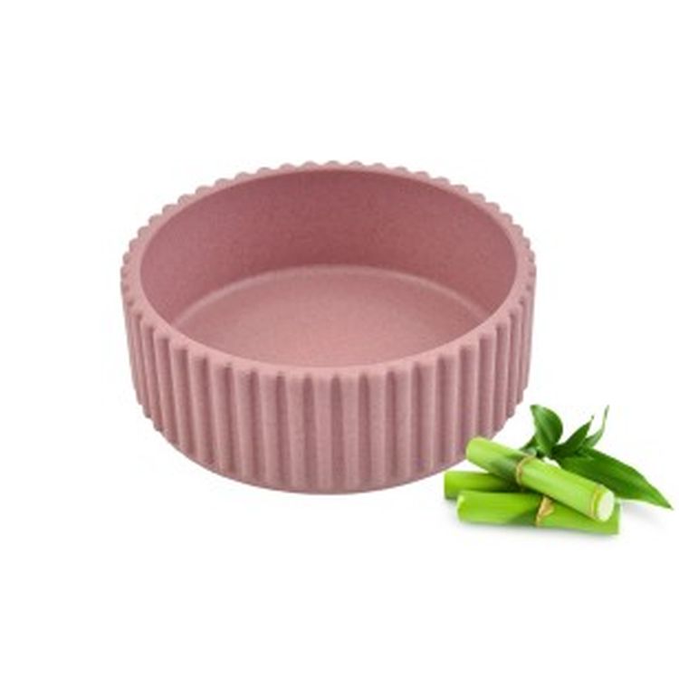NAYECO perro comedero bambu Cupcake rosa