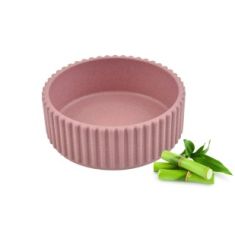 NAYECO perro comedero bambu Cupcake rosa