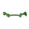 NAYECO perro juguete cuerda dental bicolor verde 15 cm