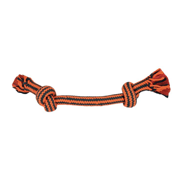 NAYECO perro juguete cuerda dental bicolor naranja 20 cm