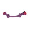 NAYECO perro juguete cuerda dental bicolor rosa 20 cm