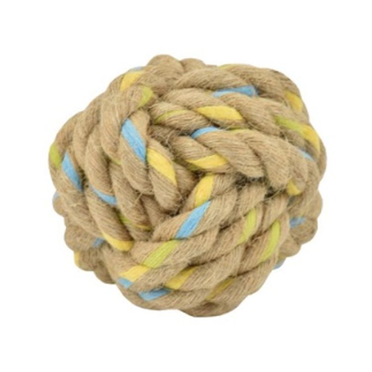 NAYECO perro juguete pelota cuerda dental cañamo 7 cm