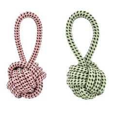 NAYECO perro juguete cuerda dental con pelota y asas glow in the dark