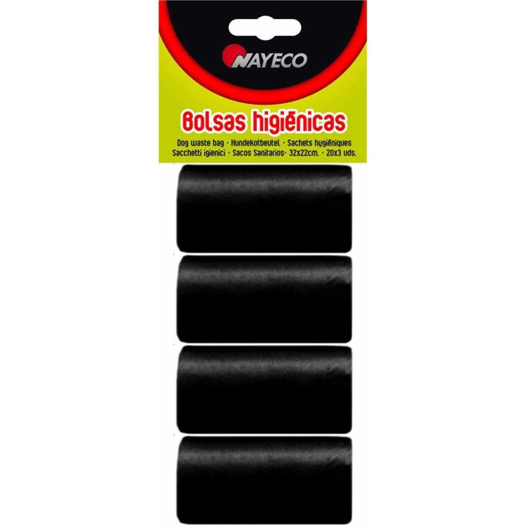 NAYECO bolsas higiénicas negro 4x20 ud