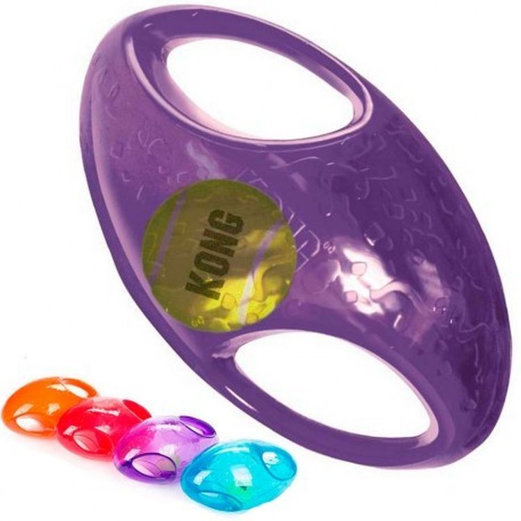 KONG perro juguete pelota rugby jumbler