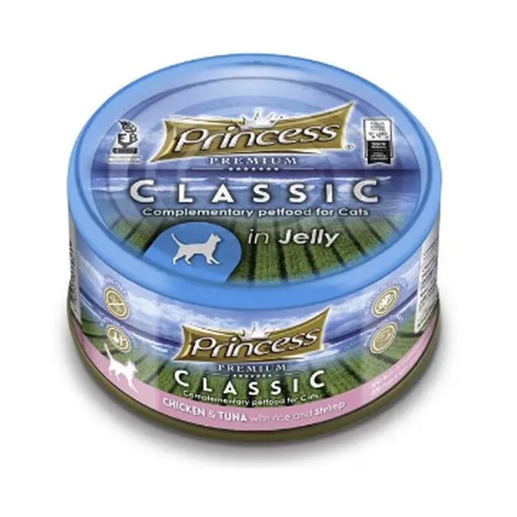 PRINCESS gato adulto pollo atun y gambas lata 170 gr