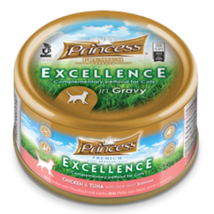 PRINCESS gato adulto Excelence pollo atun salmon lata 70 gr