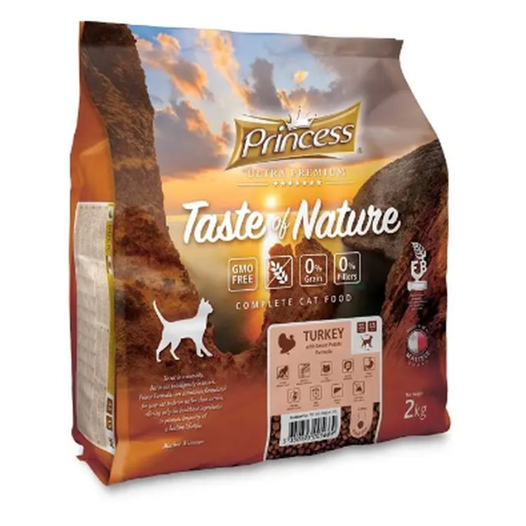 PRINCE gato adulto Taste of nature pavo