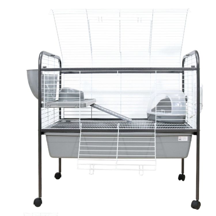 ICA roedor jaula Rabit gris 91x54x88 cm