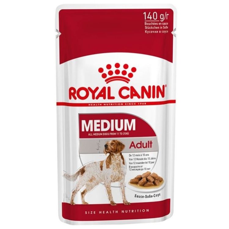 ROYAL CANIN perro adulto medium pouch 140 gr