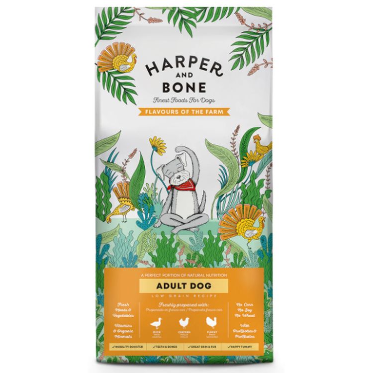 HARPER & BONE perro adulto medium large Flavours of the farm