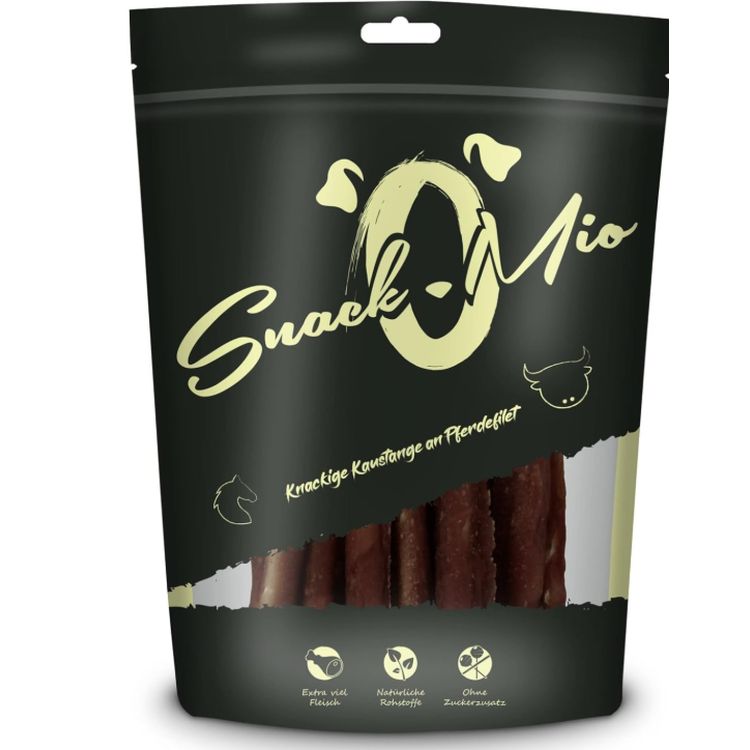 SNACKOMIO perro snack stick y filete caballo
