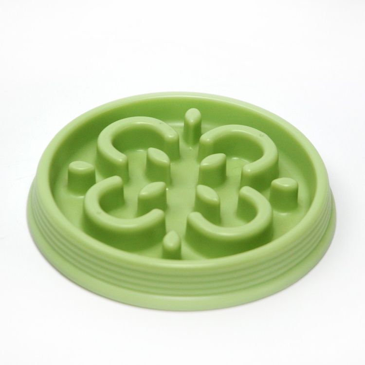 TARHONG perro comedero Slow chow verde S