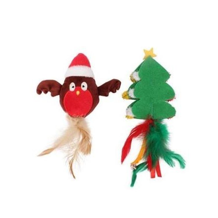 FERRIBIELLA gato juguete abeto y gufetto 13x10cm