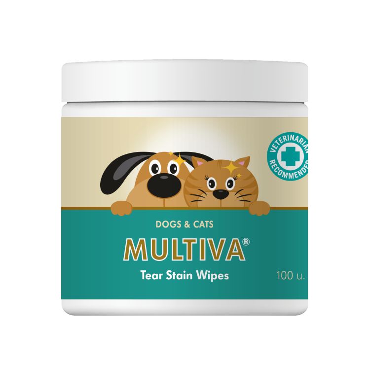MULTIVA tear stain wipes 100 uds