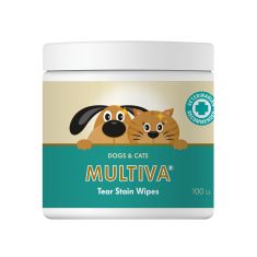 MULTIVA tear stain wipes 100 uds