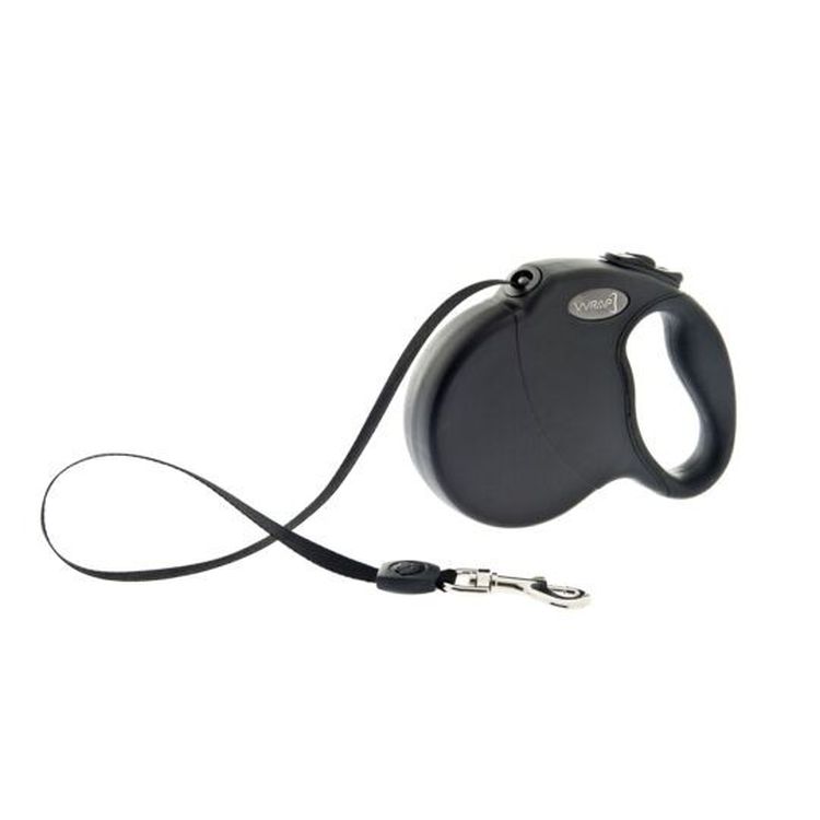 FERRIBIELLA perro correa Wrap retractil negra