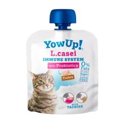 YOWUP gato snack yogur L. Casei pavo