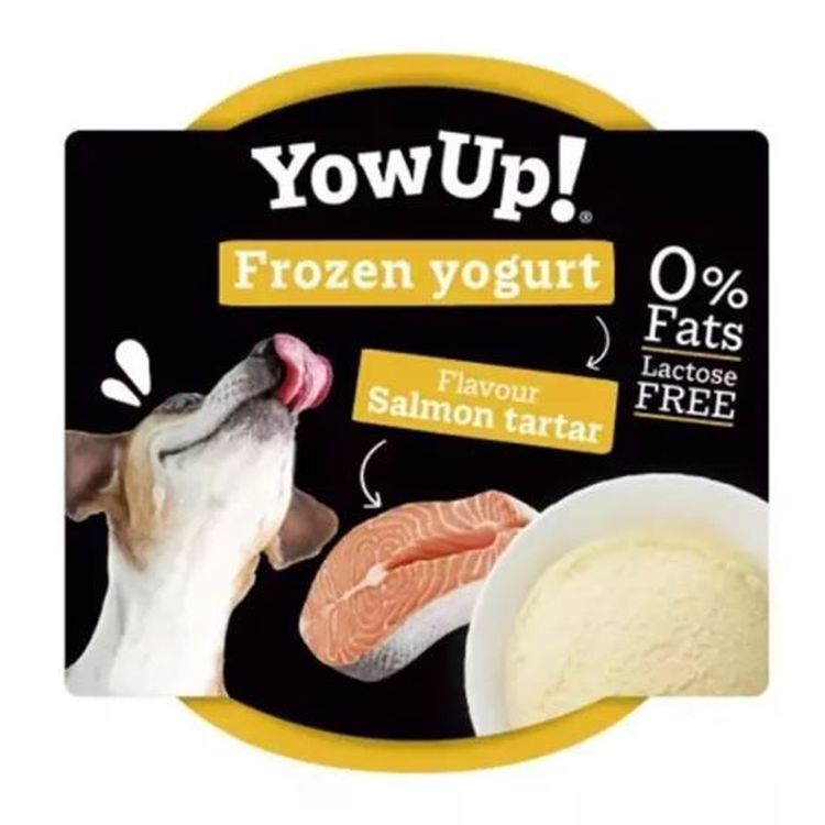 YOWUP perro snack helado yogur tartar salmon 110 gr