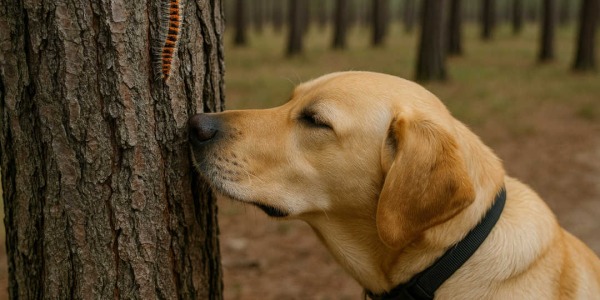 Oruga procesionaria y el riesgo para los perros
